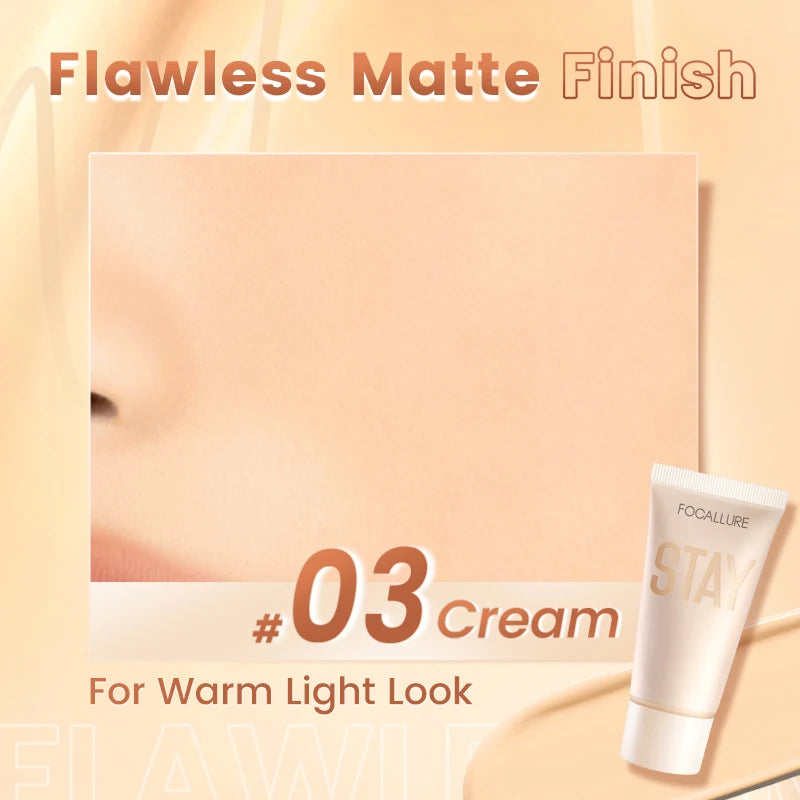 FOCALLURE Pore-Blurring Matte Foundation Cream