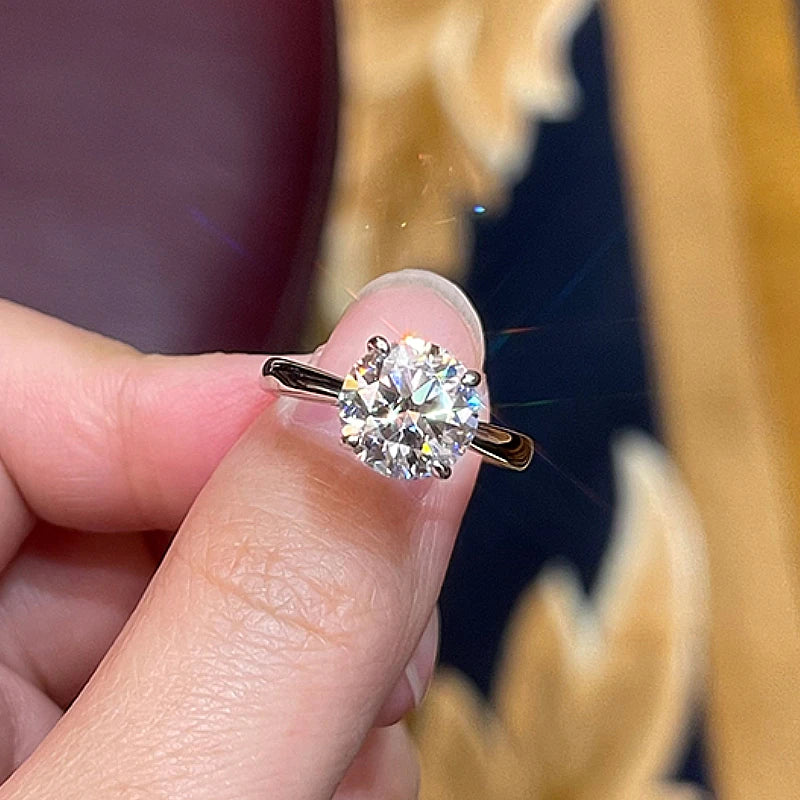 ANZIW 2 Carat All Moissanite Ring Bridal Sets Silver 925