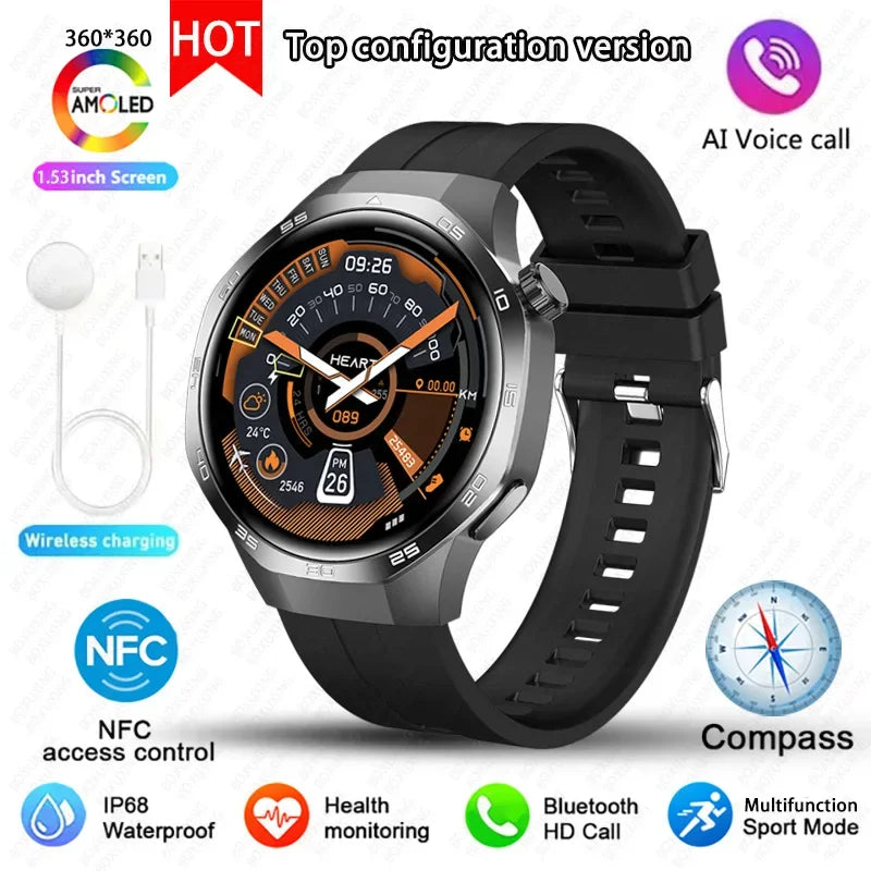 Xiaomi Watch GT5 Pro Smart Watch HD AMOLED Screen NFC GPS Tracker Bluetooth Call Health Waterproof Smartwatch Men Women