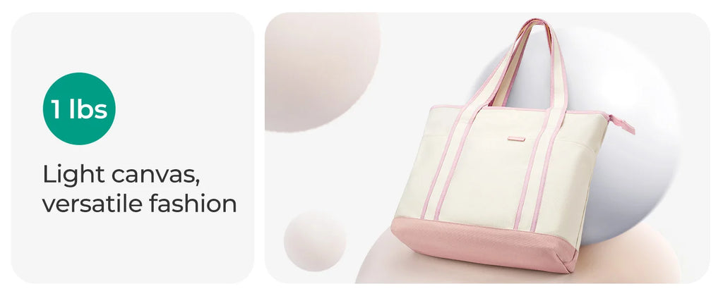 BAGSMART Women's Canvas Tote Bag