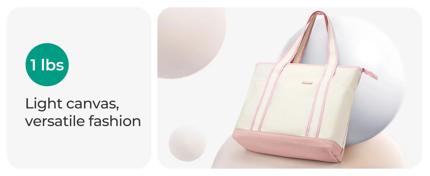 BAGSMART Women's Canvas Tote Bag