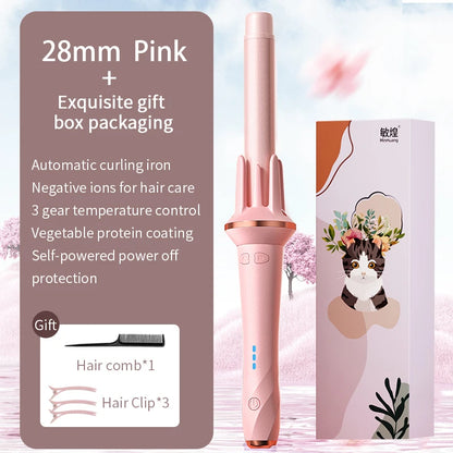 Hair Curler 28/32mm Automatic Hair Curler Large Wave Curling Iron Tongs Temperature Adjustable Anion Fast Heating Styling Curler