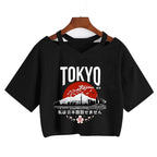T-Shirt Harajuku Gothic Cropped Graphic Korean Style