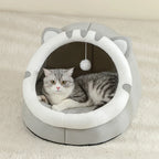 Cat Bed Warm Pet House Kitten Cave Cushion