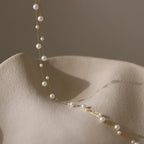 316l Stainless Steel Beautifully Temperament Pearl Chain Necklace