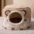 Cat Bed Pet Dog House Winter Cat Villa Sleep Kennel
