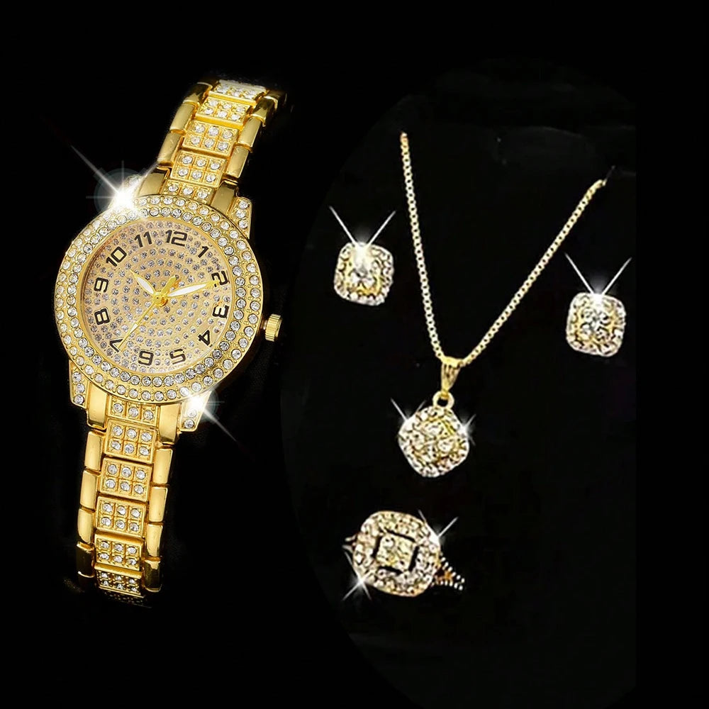 Quartz Diamond Wristwatch