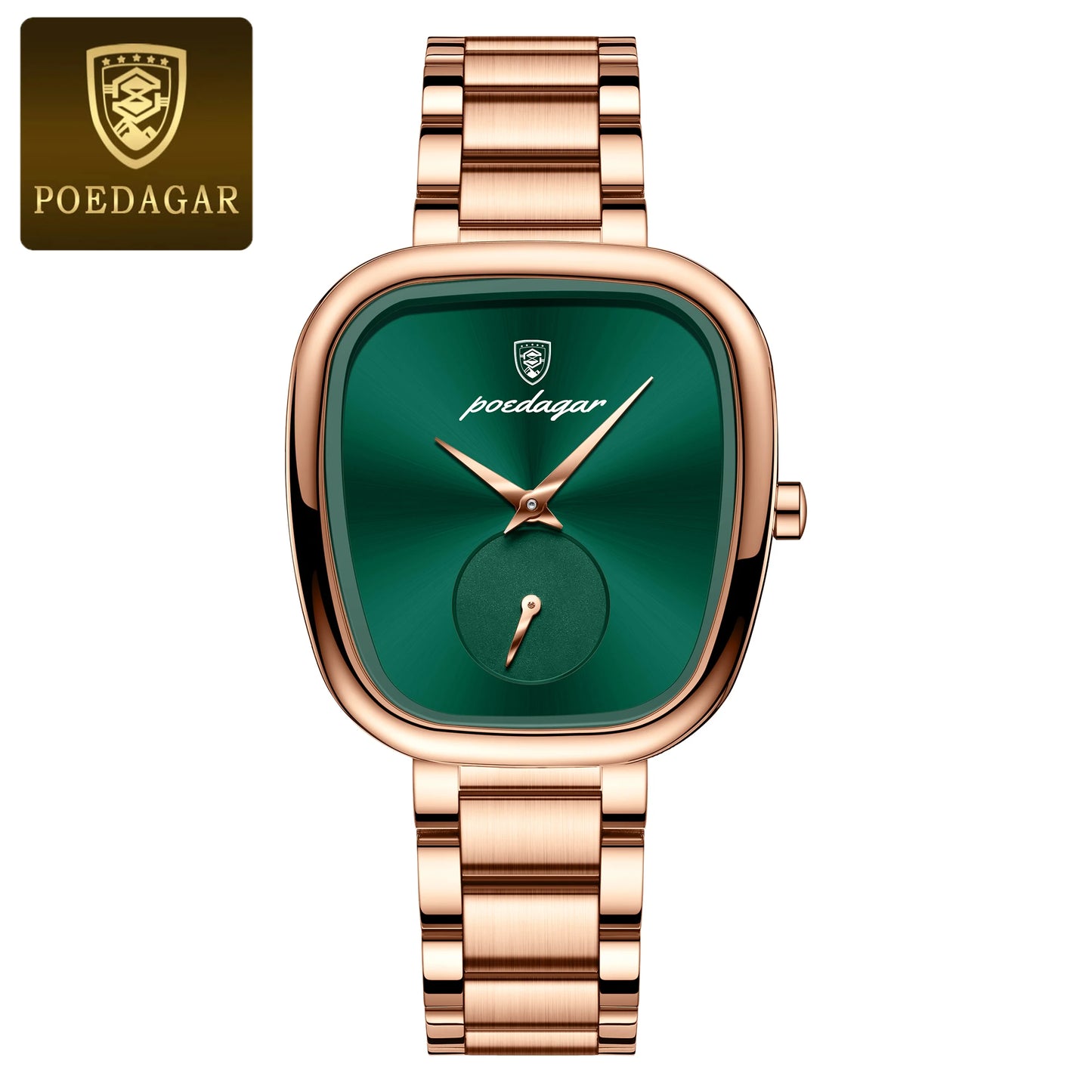 POEDAGAR Luxury Ladies Watch Stainless Steel Waterproof Quartz Watch for Woman High Quality Female Clock Elegant Women's Watches