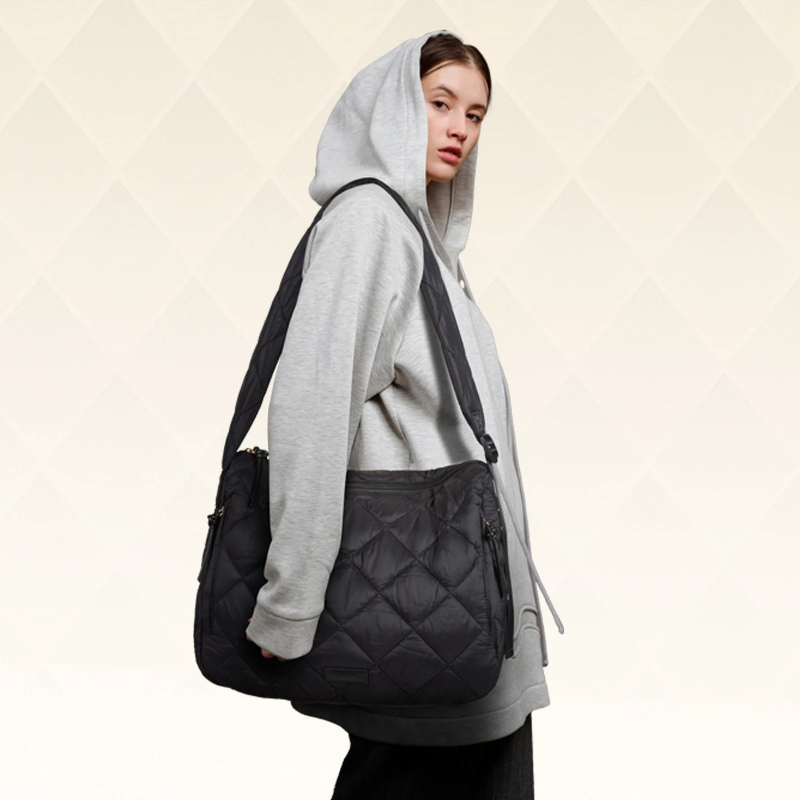 BAGSMART Missnine Quilted Puffer Bag for Women