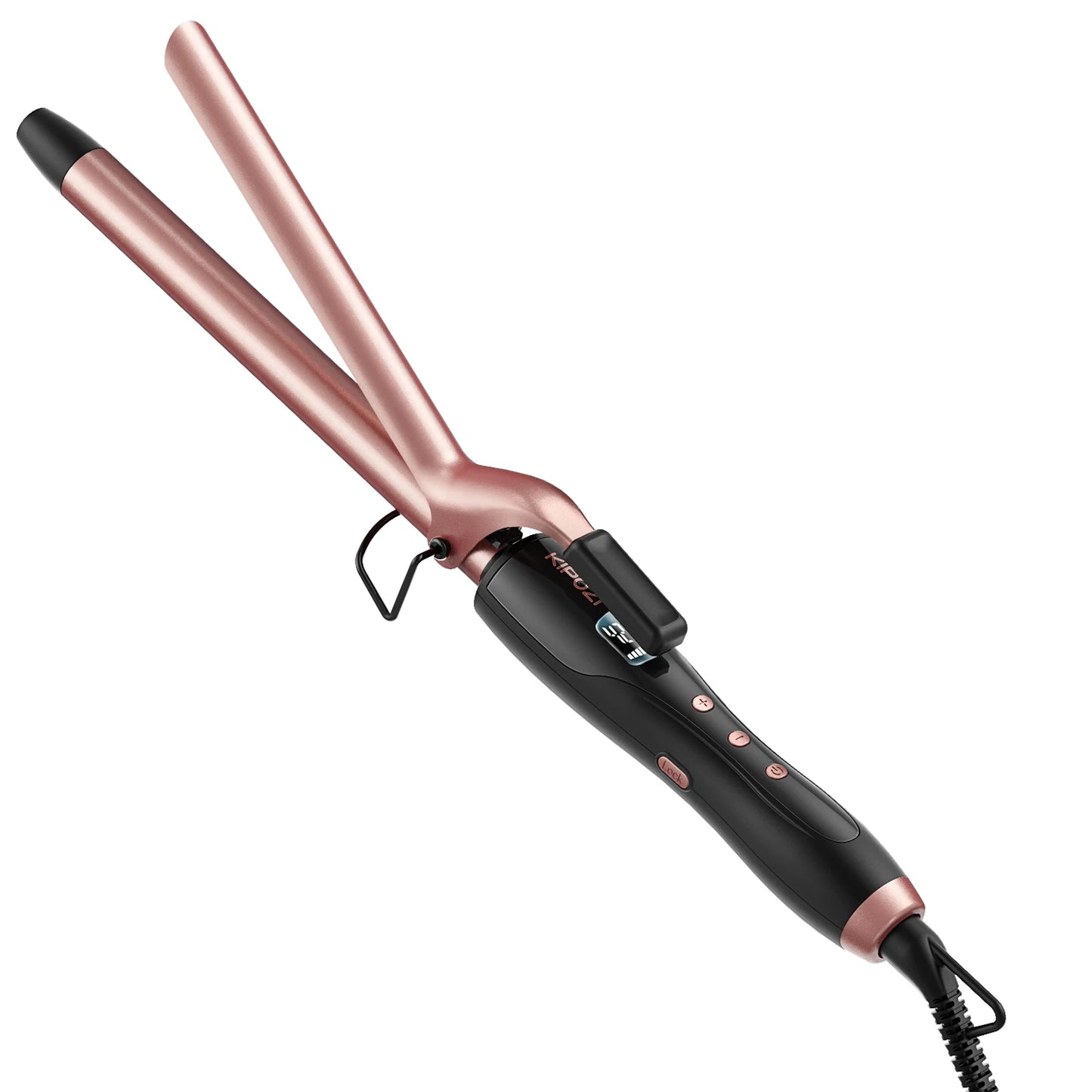 KIPOZ Curling Wand 19mm, Ceramic Barrel Pro hair curler with Adjustable Temperature, Include Heat Resistant Glove Travel Size