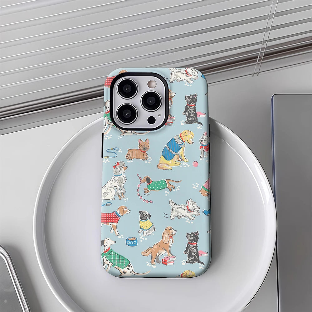 Cute Dog iPhone Case Must-Have Double Layer Cover