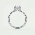 18k Gold Plated Wedding Ring 1.0CT D Color Moissanite Solitaire Ring