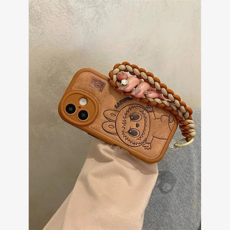 Labubu Handheld Rope Phone Case For IPhone