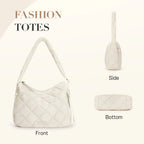 BAGSMART Missnine Quilted Puffer Bag for Women