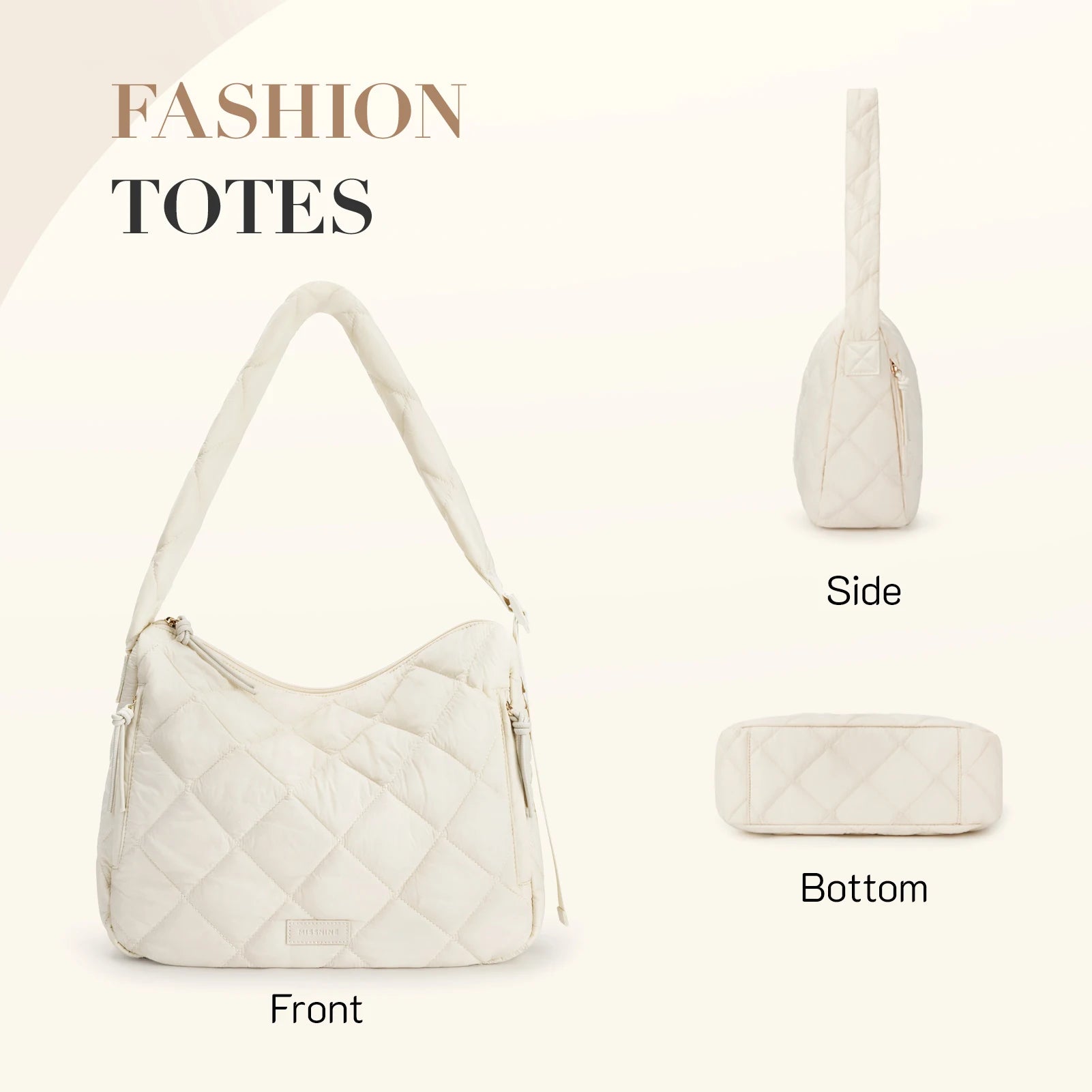 BAGSMART Missnine Quilted Puffer Bag for Women