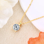 1ct 2ct 3ct D Color Moissanite Pendant Necklace 925 Silver