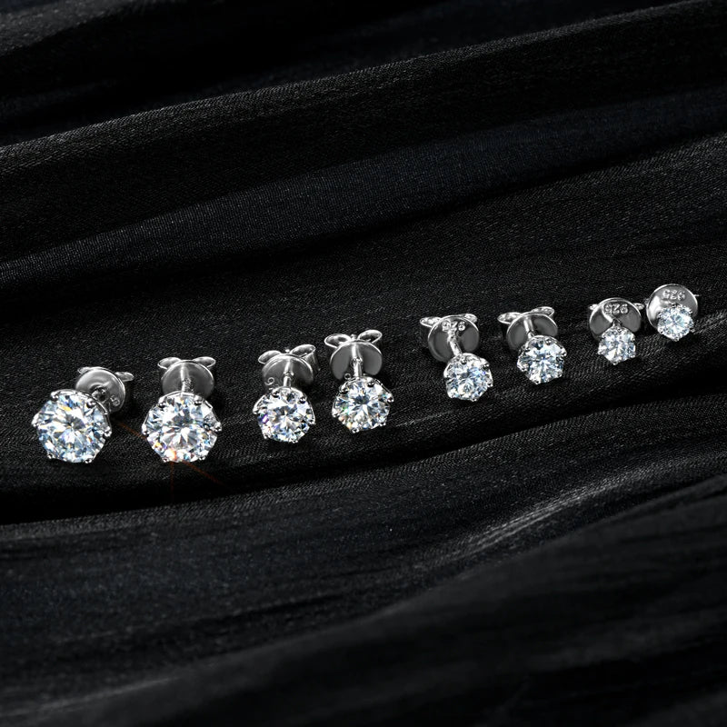 IOGOU Real 925 Silver Moissanite Jewelry Set Gold