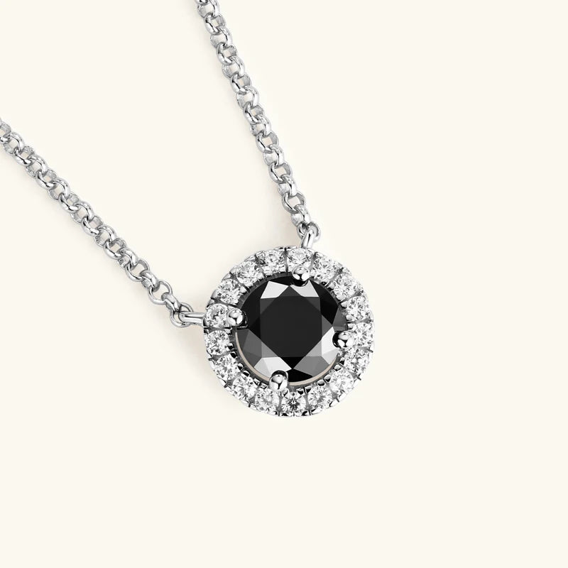 Vintage 2.6ctw Black Moissanite Diamond Jewelry Set for Women Original Silver 925 Stud Earrings