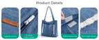 BAGSMART  Casual Lightweight Denim Shoulder Handbag