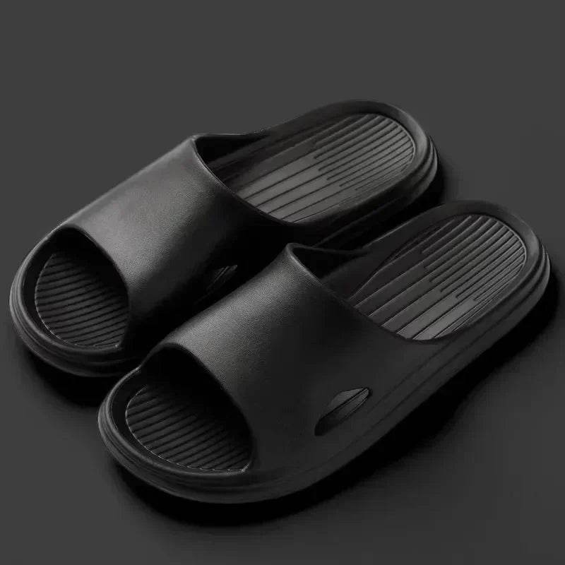EVA Cloud Home Slippers Men Summer Indoor Floor Non Slip Sandals Couple Family Unisex Hotel Bathroom Flip Flops Slide Shoes - Imbasat