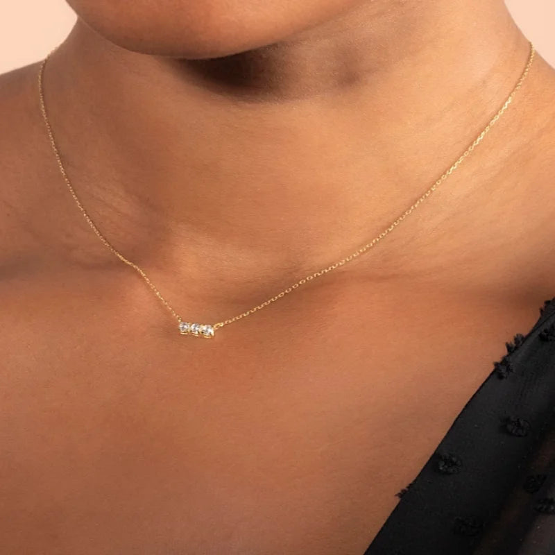 Moissanite Diamond Pendant Necklace