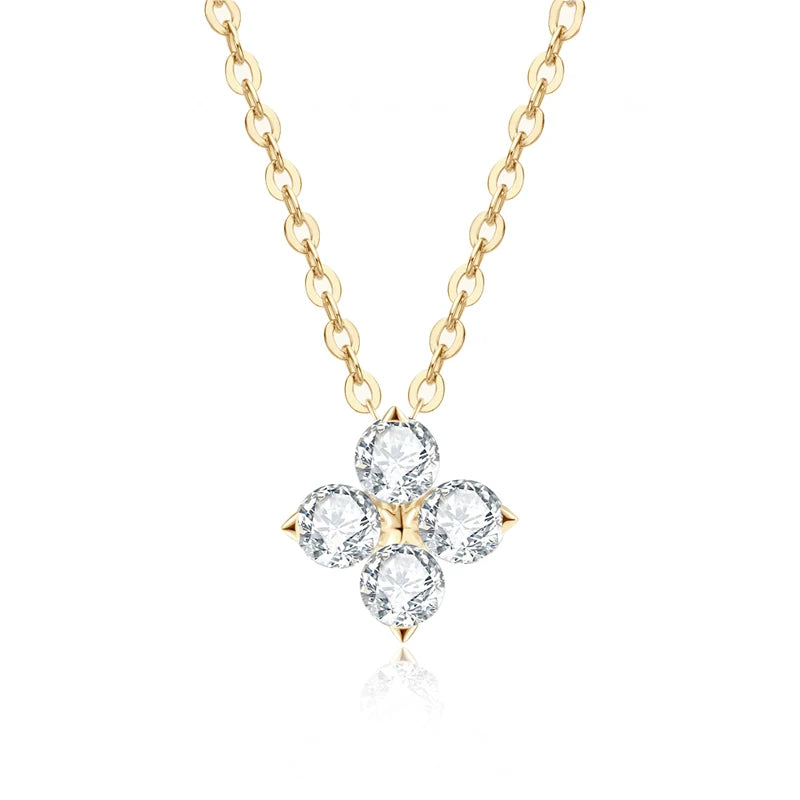 OEVAS Sterling Silver 0.4CT Moissanite Diamond