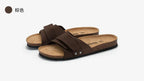 Summer Flat Cork Slipper Softwood Beach Casual Nubuck  Platform Shoes