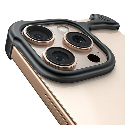 Arc Pulse Luxury Aluminum Metal IPhone Case 13 14 15 16Pro Pro Max Plus Customize Matte Matte Gold/silver/black/desert Gold Case