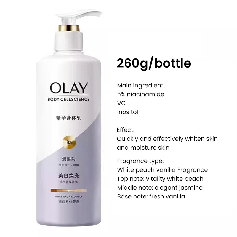 Olay Whitening &Moisturizing Body Cream B3+ Vitamin C Essence Nicotinamide Fragrance Olay Body Lotion