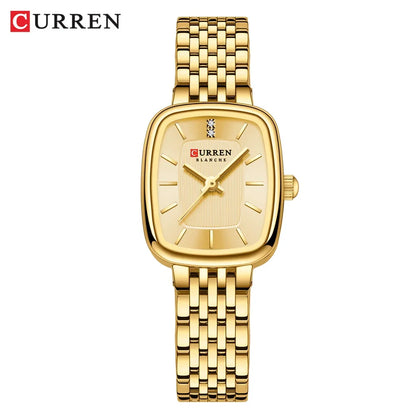 CURREN New Fashion Stainless Steel Date Women Watches Casual 30M Waterproof Girl Ladies Wristwatch Female Clock Relogio Feminino