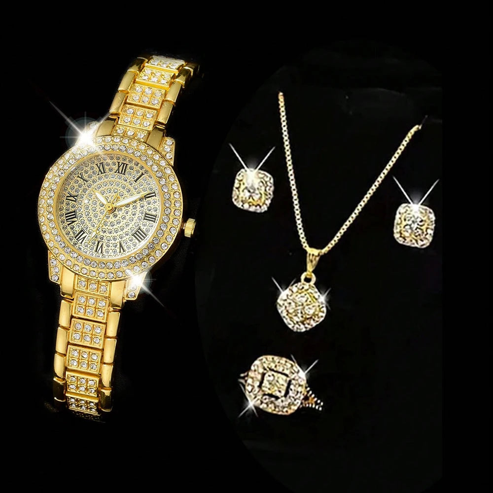 Quartz Diamond Wristwatch