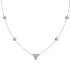 RAPRGOLD GRA Certified 3mm Moissanite Pendant Necklaces