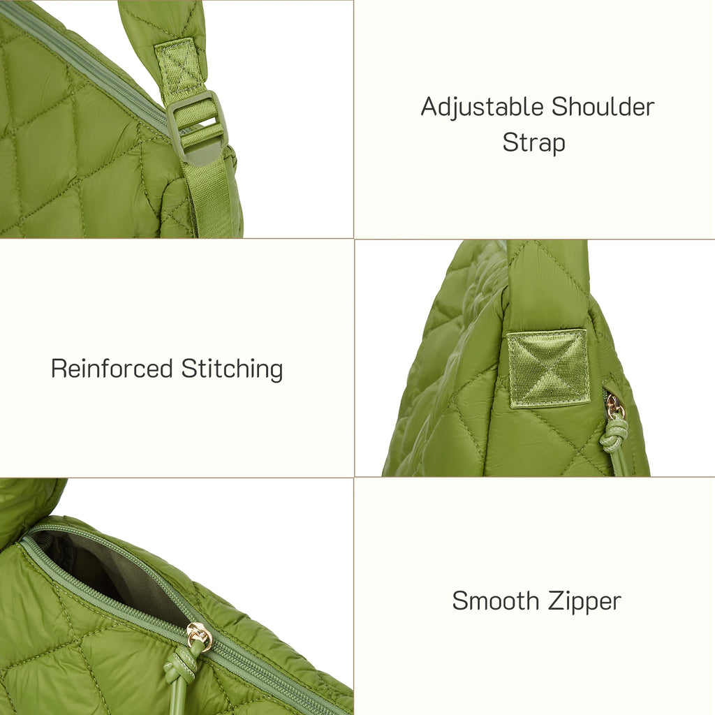 BAGSMART Missnine Quilted Puffer Bag for Women