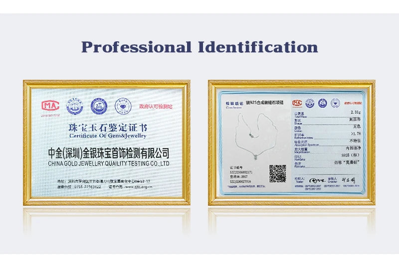 Moissanite Diamond Pendant Necklace