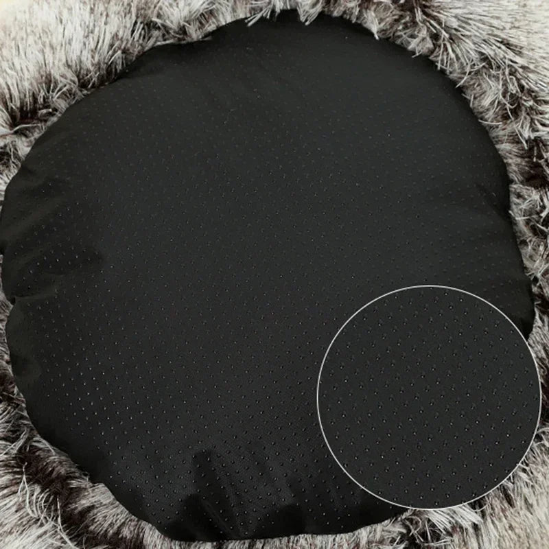 Winter Soft Plush Pet Round Bed