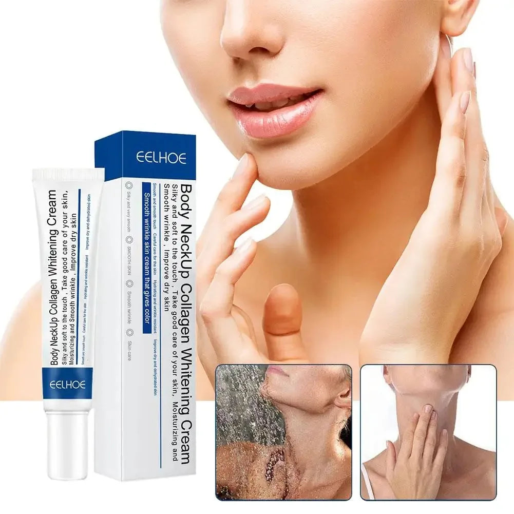 Hydrolyzed Collagen Neck Cream Face Lifting Firming Lightening Smoothing Care Lotion Moisturizer Neck