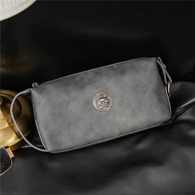 2022 New Men's Clutch Bag Business Casual Clutches Bags Mens Soft Pu Leather Cluth Male Mobile Phone Bag Hand Bag Purse Wallet - Imbasat