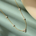 RAPRGOLD GRA Certified 3mm Moissanite Pendant Necklaces