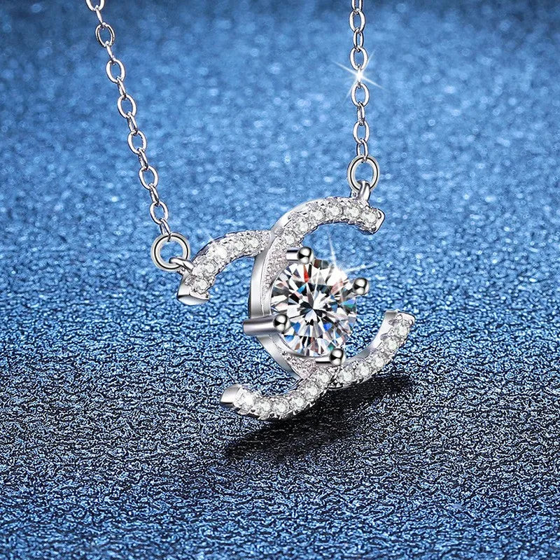 Lefei Fashion Luxury Trendy Classic Moissanite Fine Creative Sweat Flower Necklace