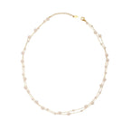 316l Stainless Steel Beautifully Temperament Pearl Chain Necklace