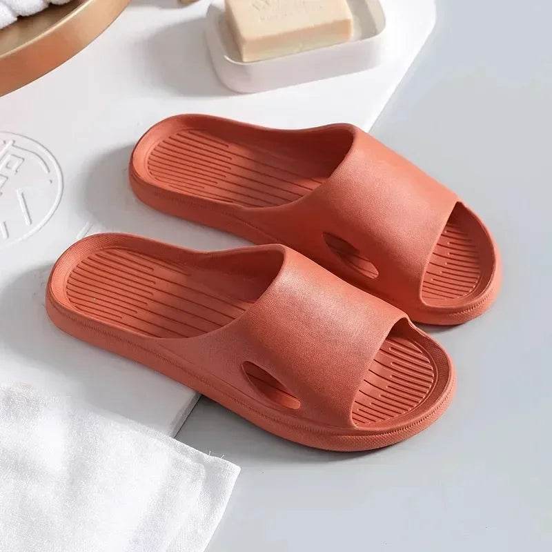 EVA Cloud Home Slippers Men Summer Indoor Floor Non Slip Sandals Couple Family Unisex Hotel Bathroom Flip Flops Slide Shoes - Imbasat