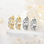 Anziw Jewelry Luxury 4.8CTW. 4mm Moissanite Earrings Hoops