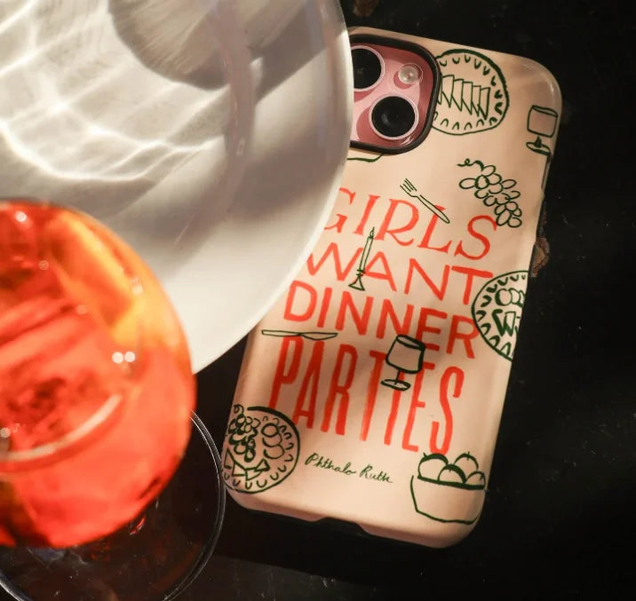 Dinner Parties iPhone Case Luxury Double Layer Cover