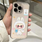 Lovely Cartoon Labubu Phone Cases For iPhone
