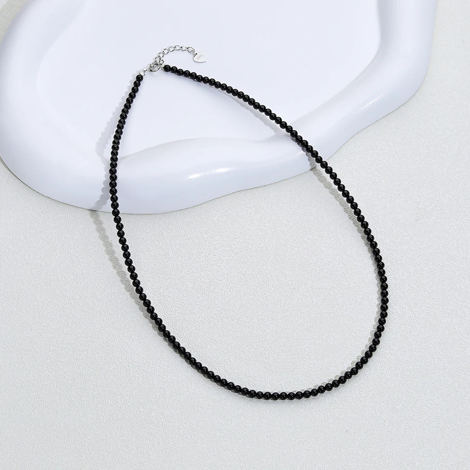 925 Sterling Silver 6mm Pearl Necklace Bead