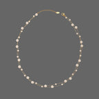 316l Stainless Steel Beautifully Temperament Pearl Chain Necklace