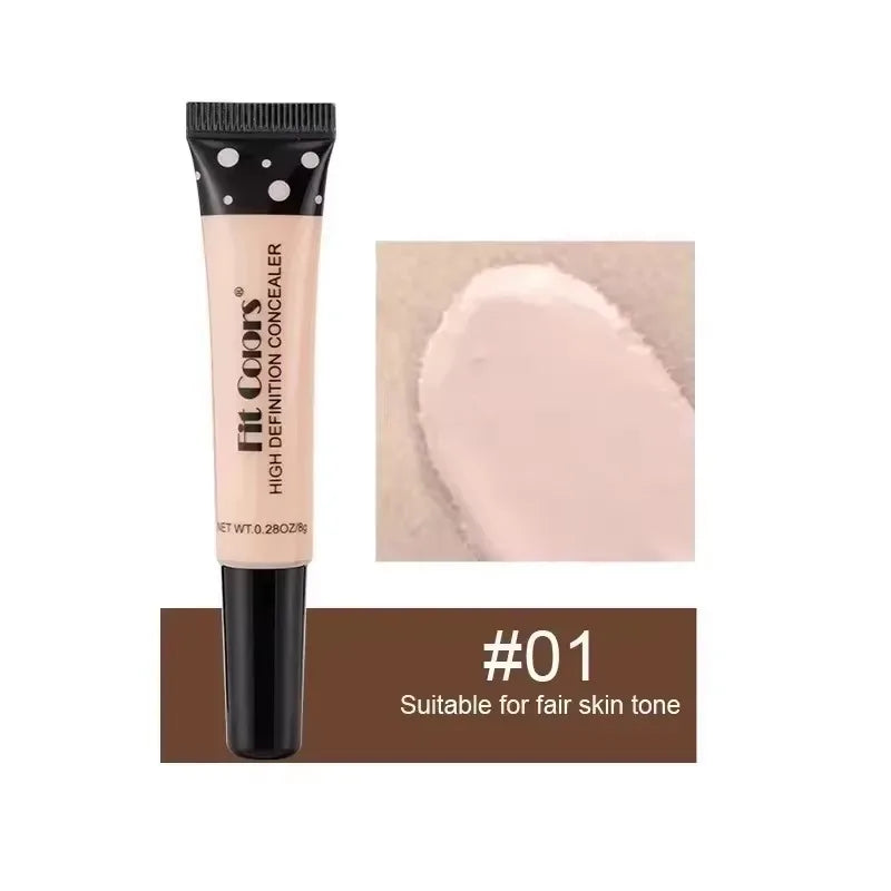 Concealer Cream Light Thin Delicate Liquid Foundation Makeup 6 Color Matte Liquid Foundation Efficient Waterproof Sweat Proof