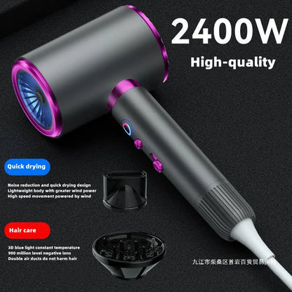 The Latest High-Speed Hair Dryer, High-Power Blue Light Ion Home Hair Salon Hair Dryer, Household Appliance US UK.EU.AU Plug-In