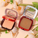 Matte Full Coverage Pressed Powder Foundation With Puff Applicator