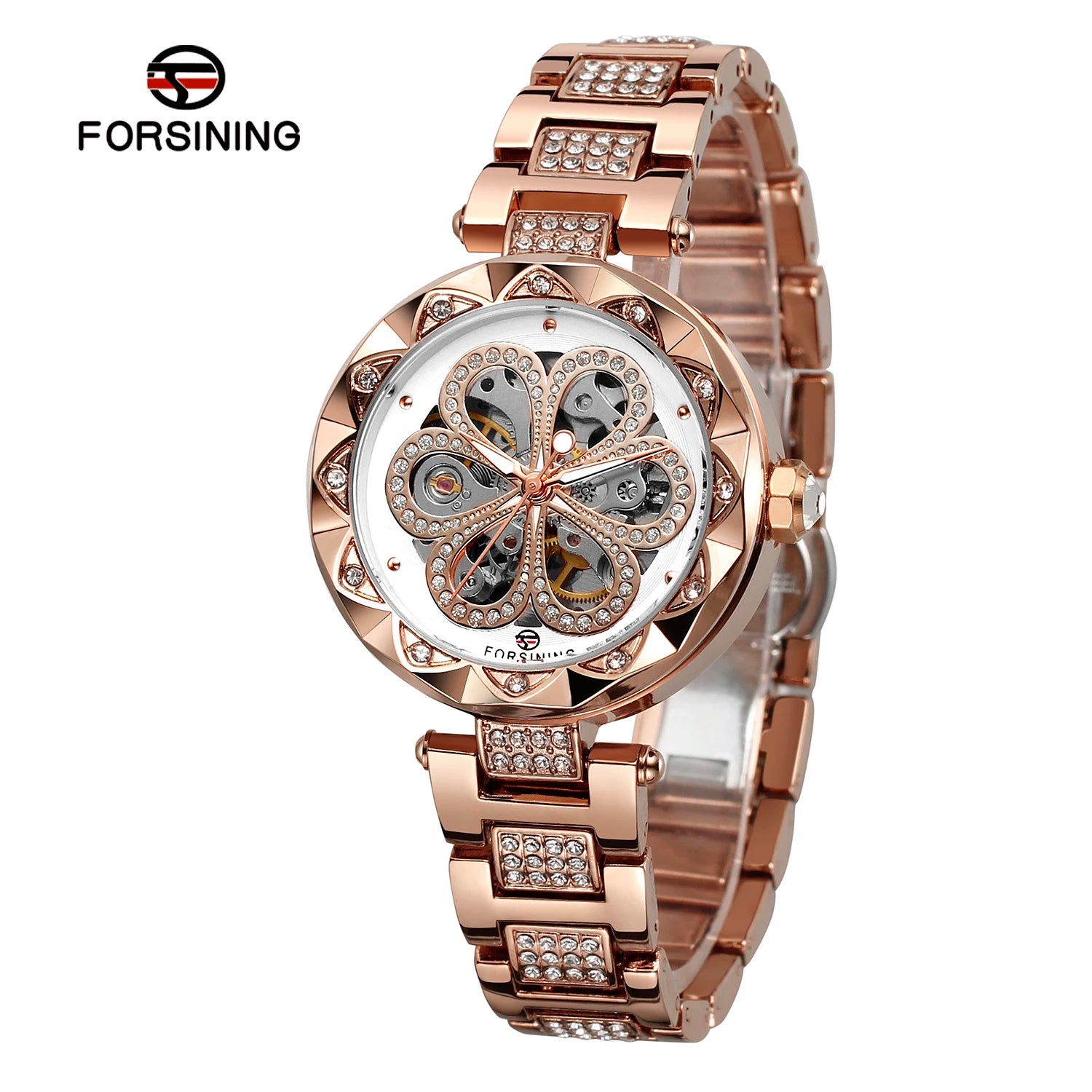 Forsining Skeleton Watch for Women